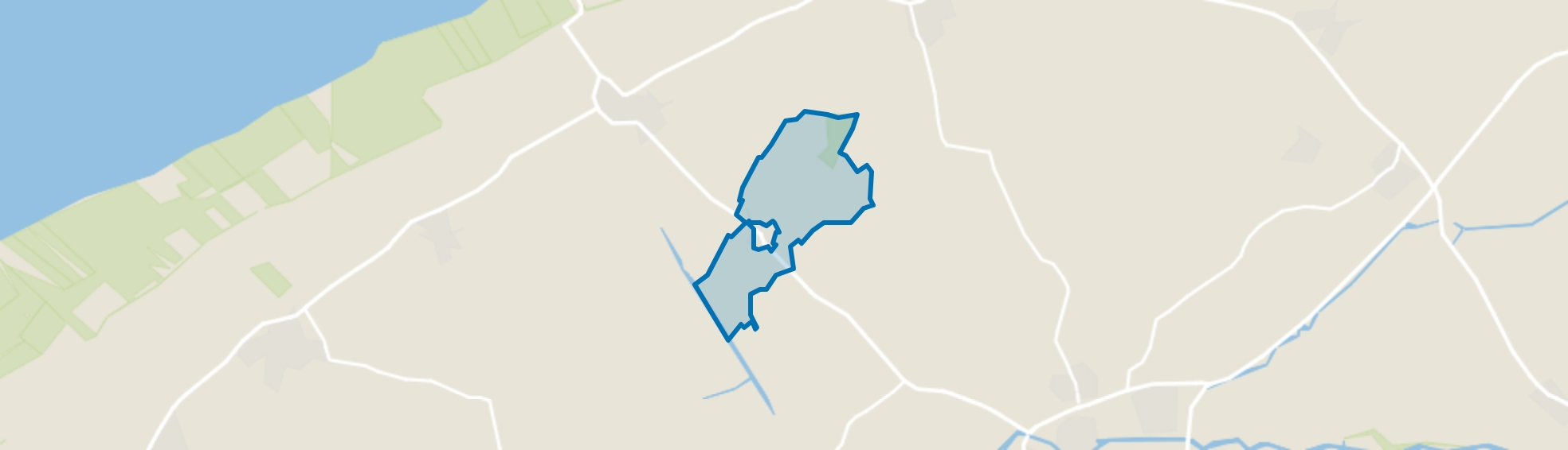 Verspreide huizen Brantgum, Brantgum map
