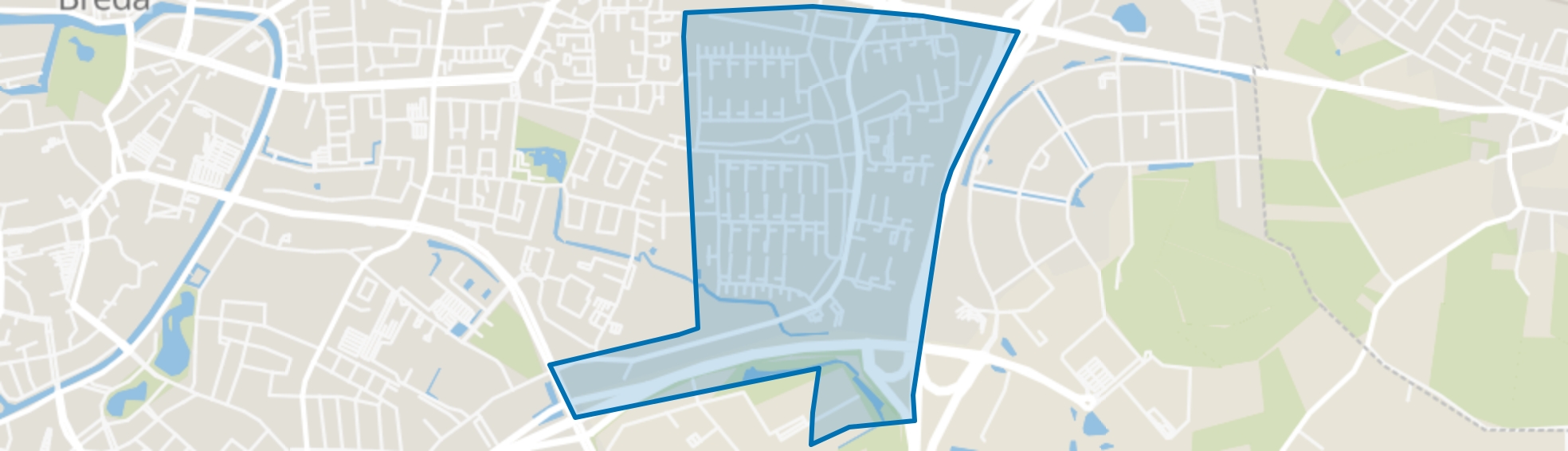 Heusdenhout, Breda map