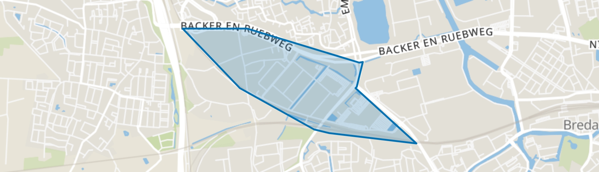 Steenakker, Breda map