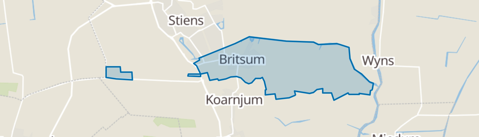 Britsum map