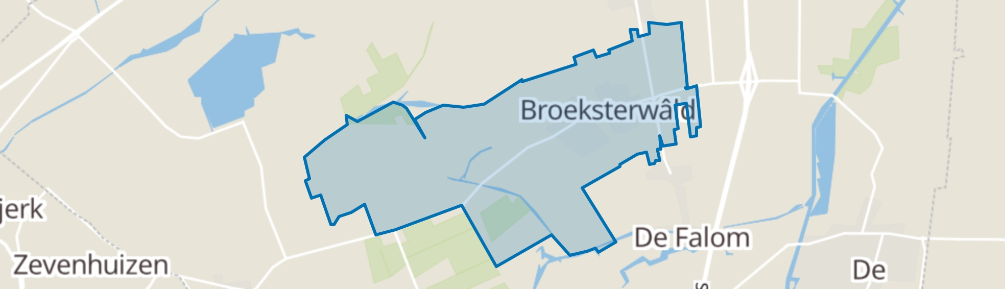 Broeksterwâld map