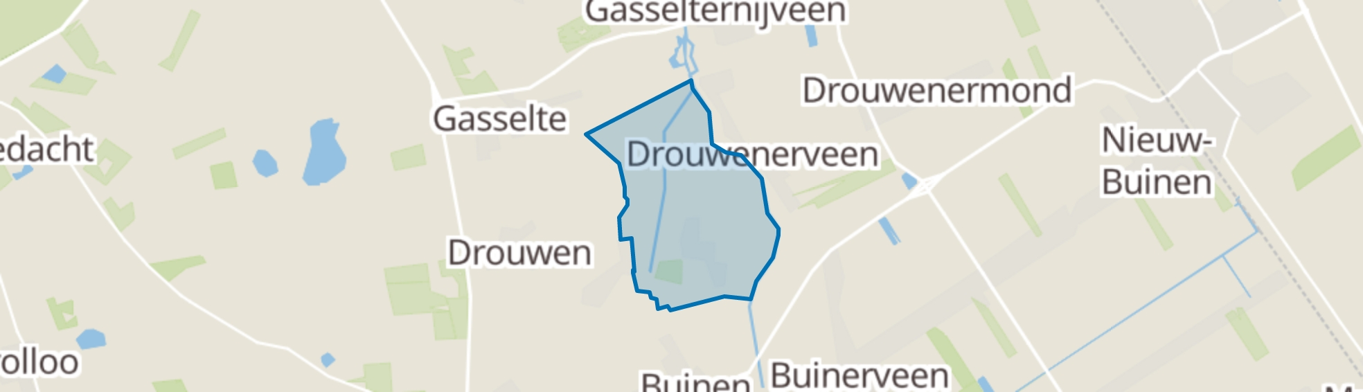 Bronnegerveen map