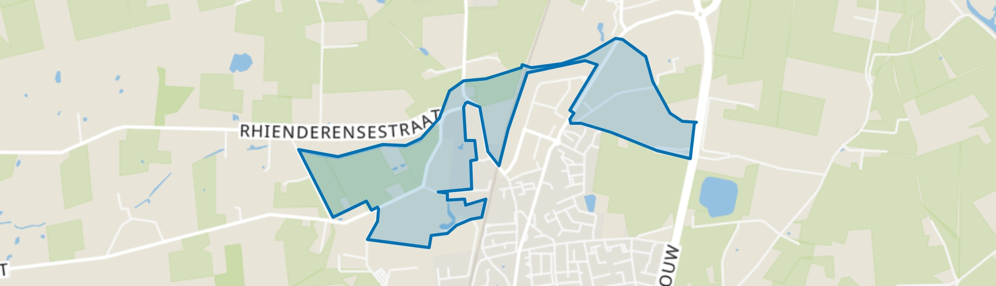 Rhienderen Buitengebied, Brummen map