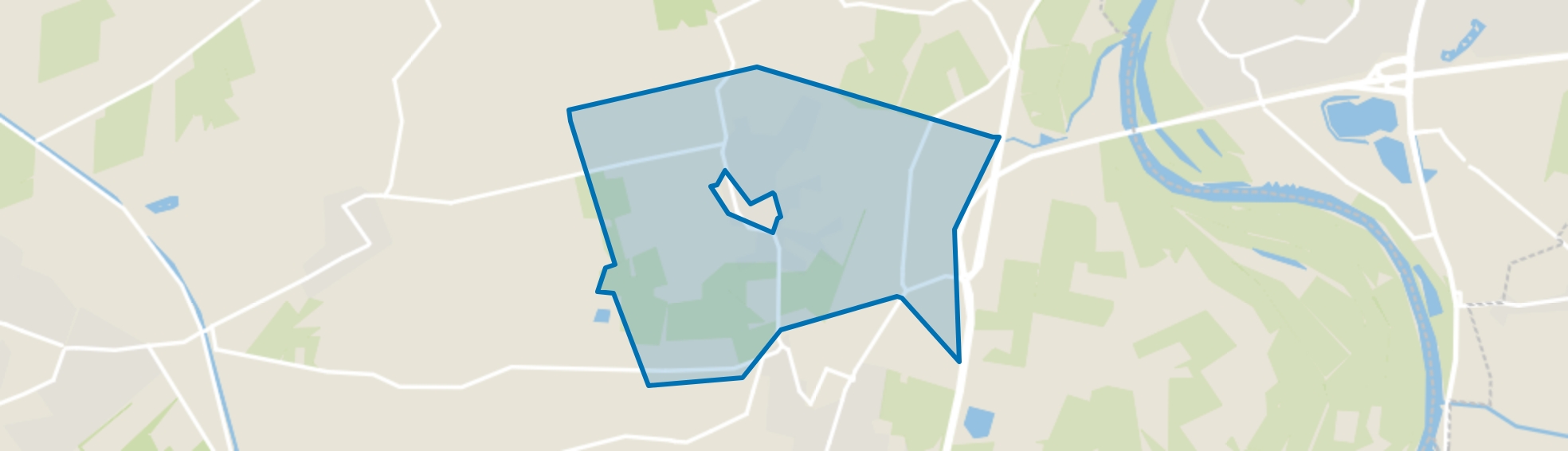 Verspreide huizen Oeken, Brummen map