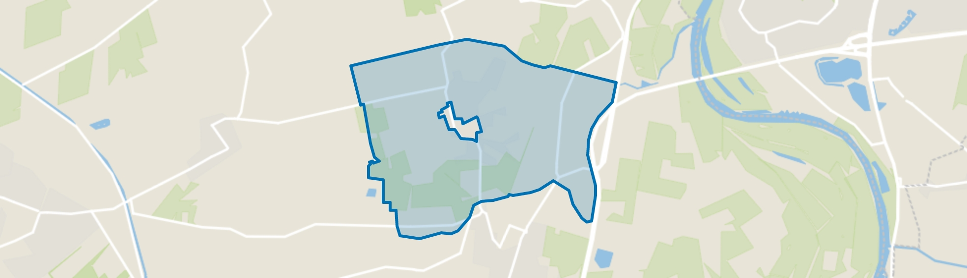 Verspreide huizen Oeken, Brummen map