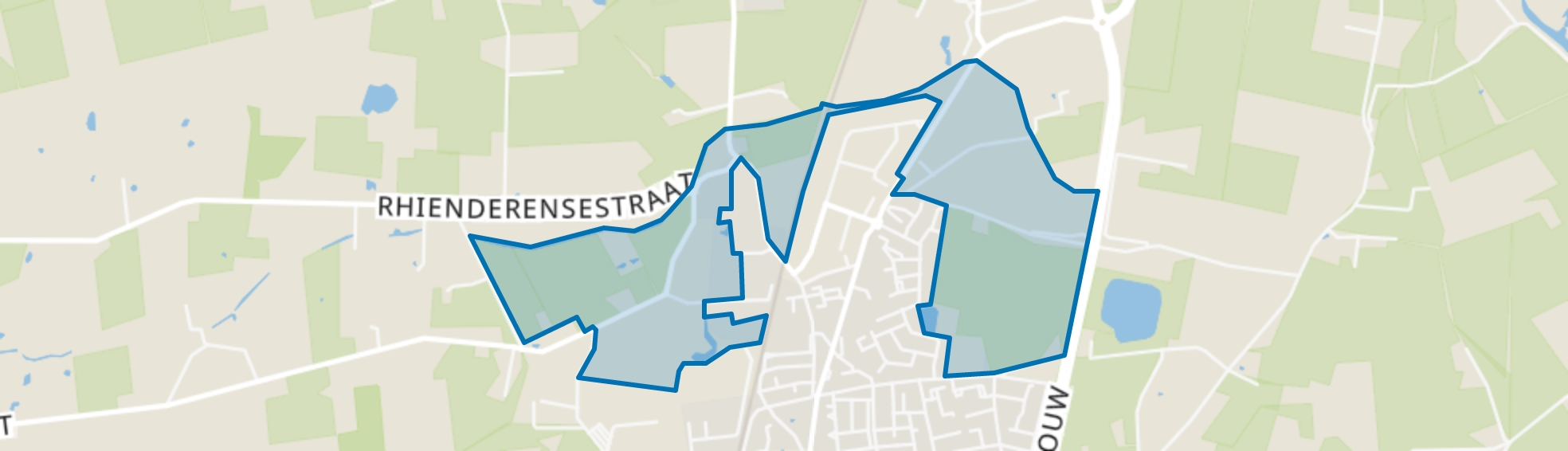 Verspreide huizen Rhienderen, Brummen map