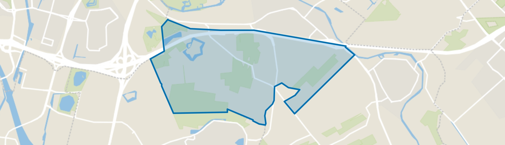 Verspreide huizen in het zuiden, Bunnik map