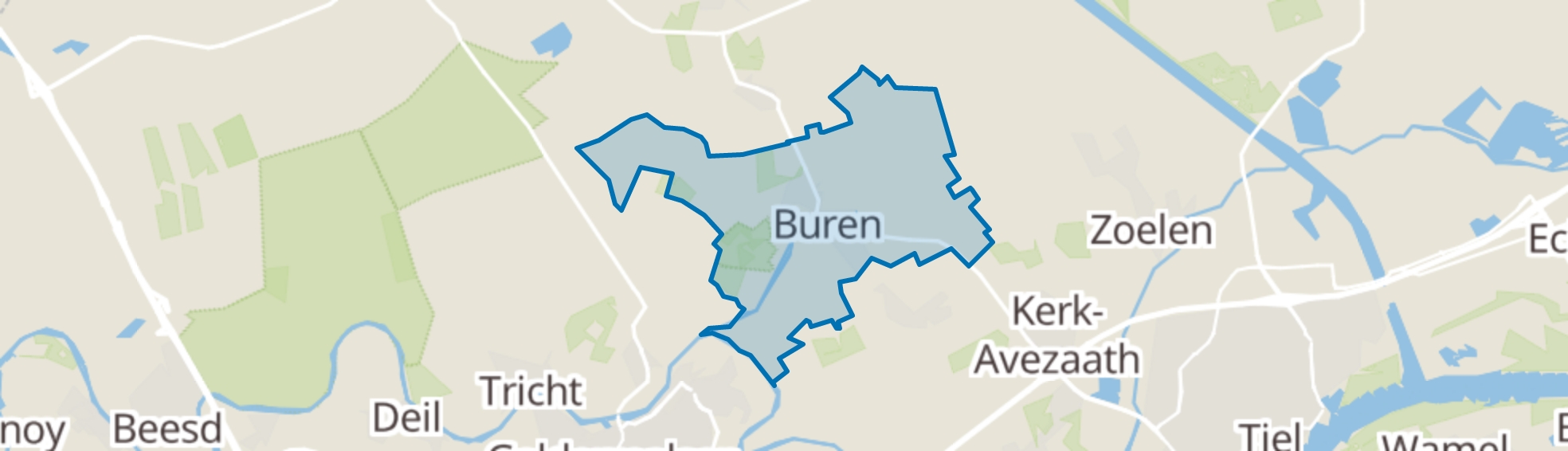 Buren (GE) map