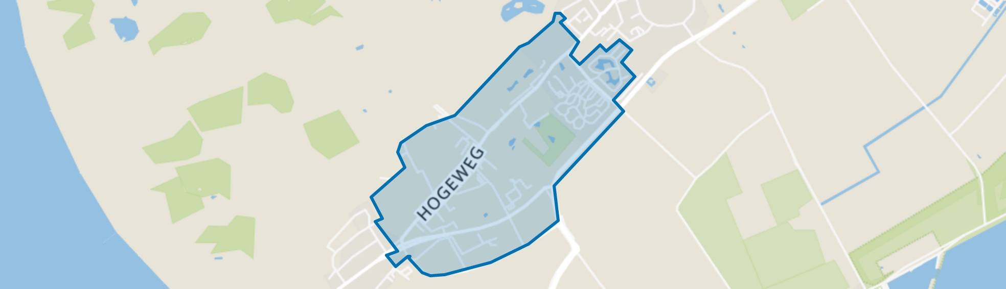 Hogeweg, Burgh-Haamstede map