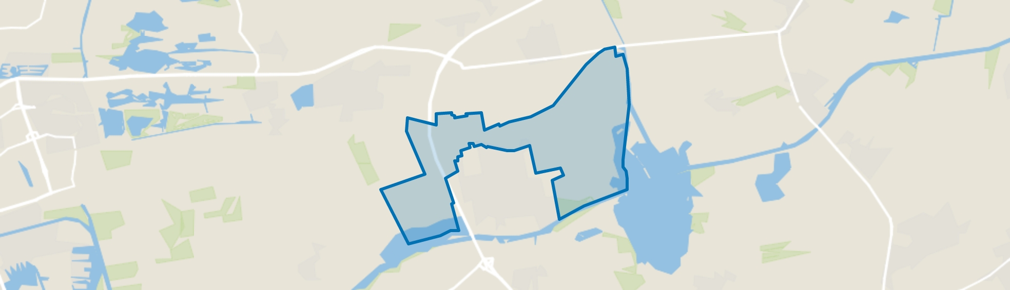 Verspreide huizen Burgum, Burgum map