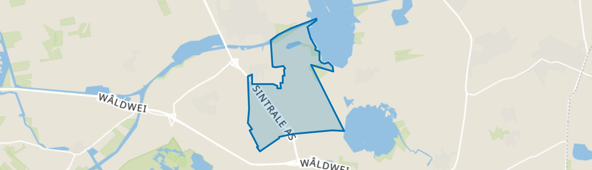 Verspreide huizen Sumar, Burgum map