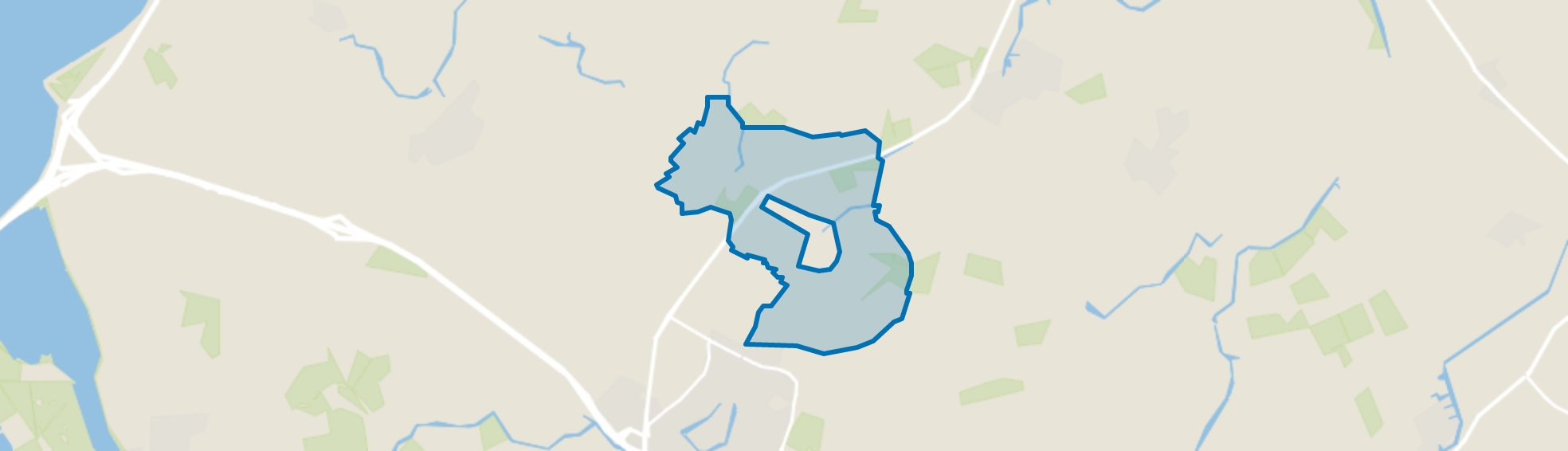Verspreide huizen Burgwerd, Burgwerd map