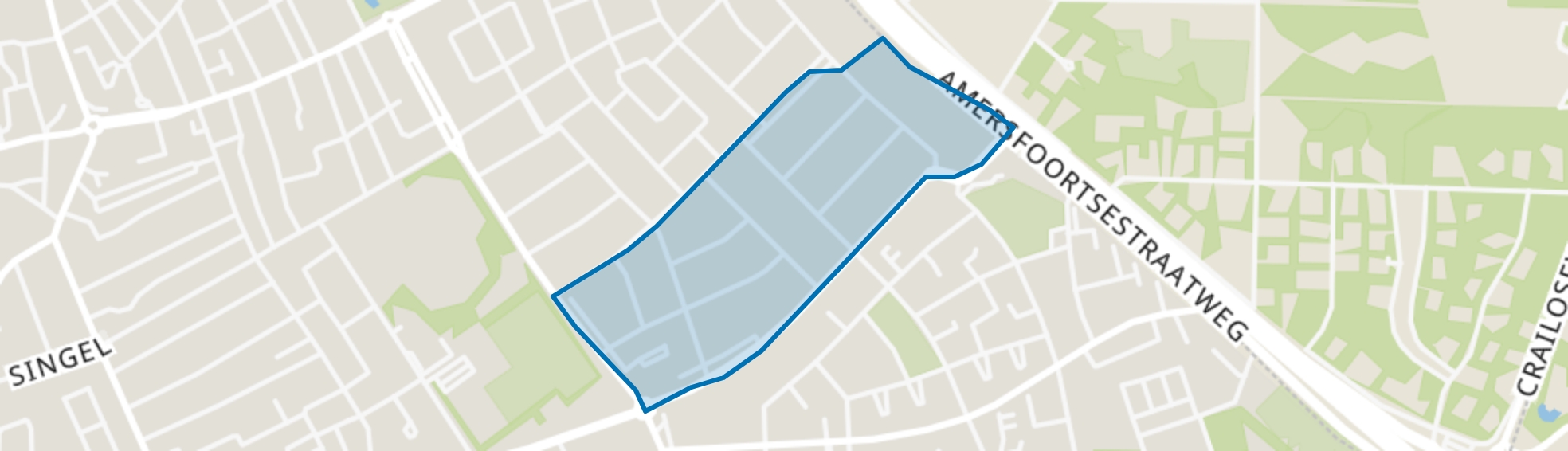 Bloemenbuurt, Bussum map