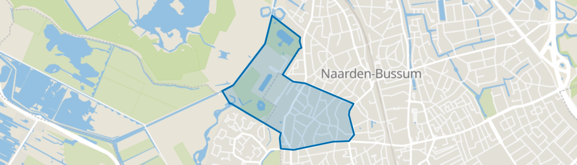 Boslaan, Bussum map