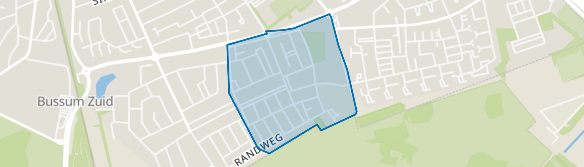 Midden Eng-Oost, Bussum map