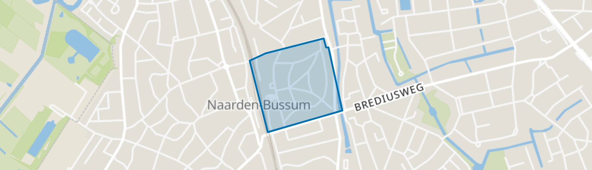 Prins Hendrikkwartier, Bussum map