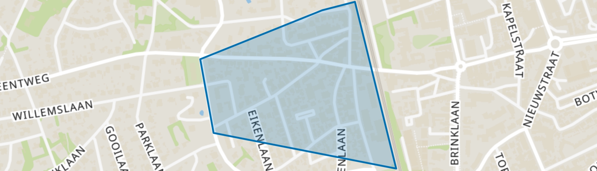 Spiegelzicht, Bussum map
