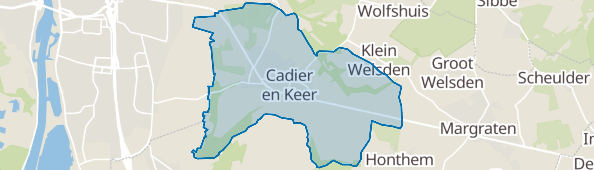 Cadier en Keer map