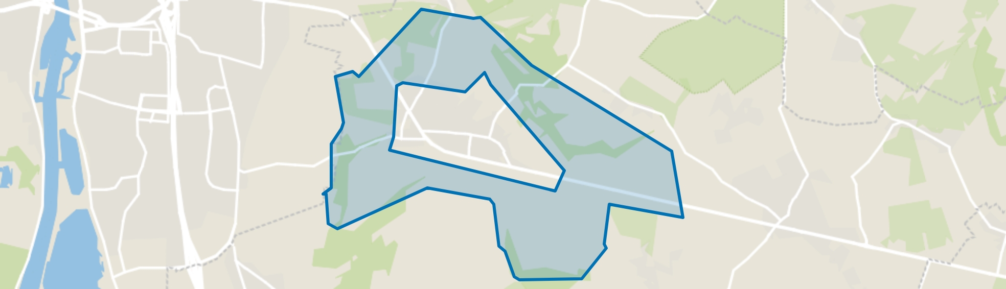 Verspreide huizen, Cadier en Keer map