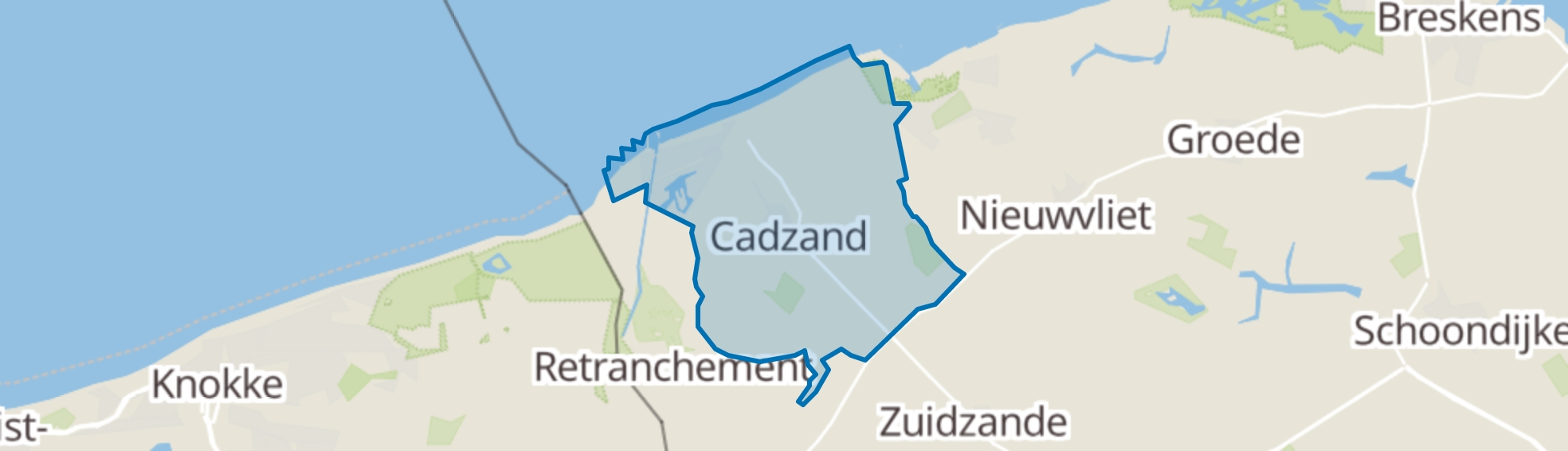 Cadzand map