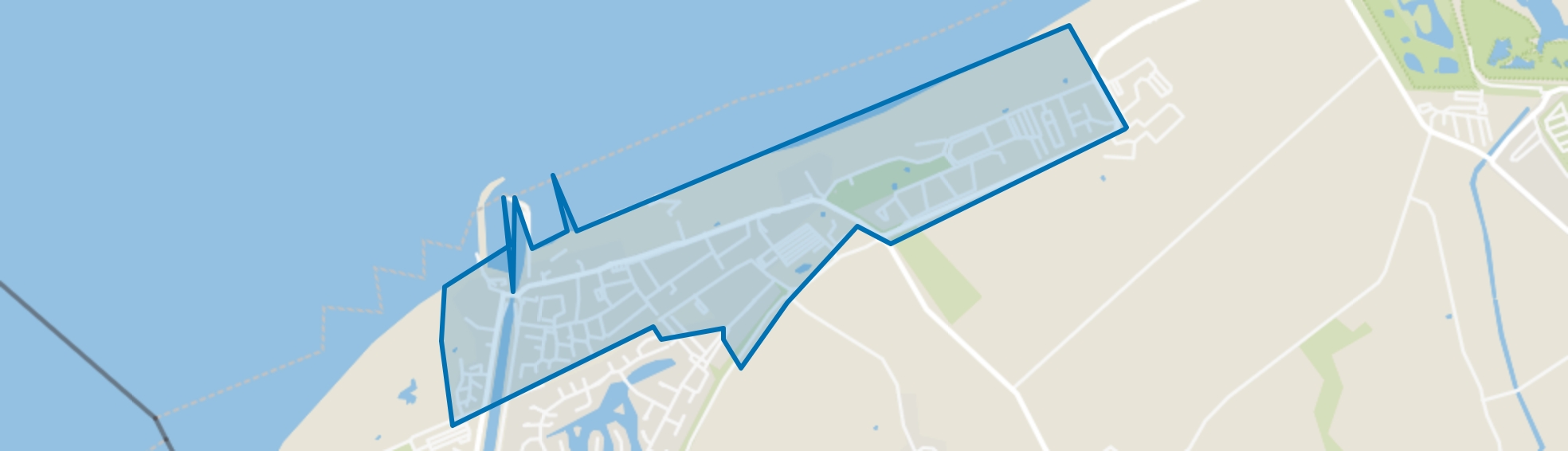 Cadzand-Bad, Cadzand map