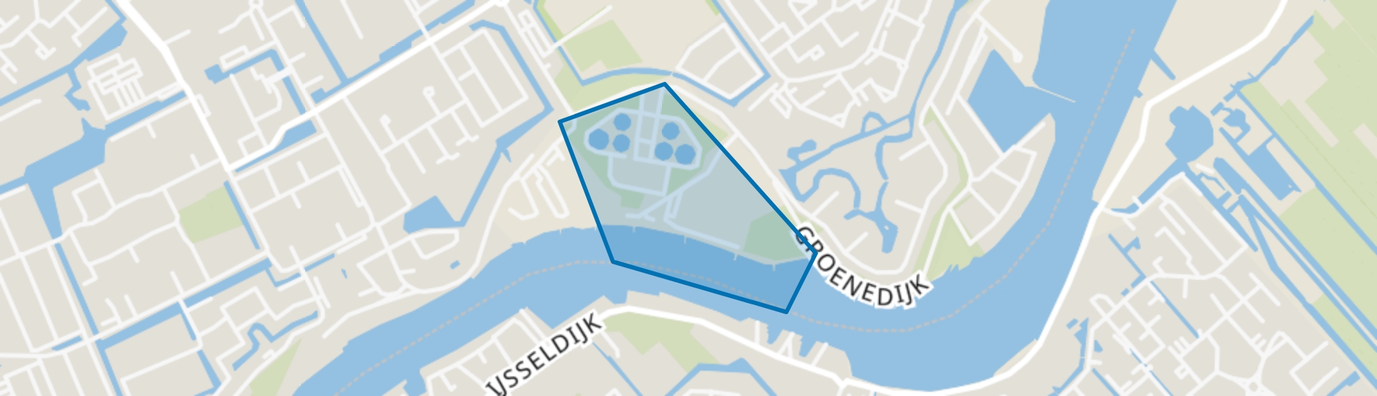 AWZI Oostgaarde, Capelle aan den IJssel map