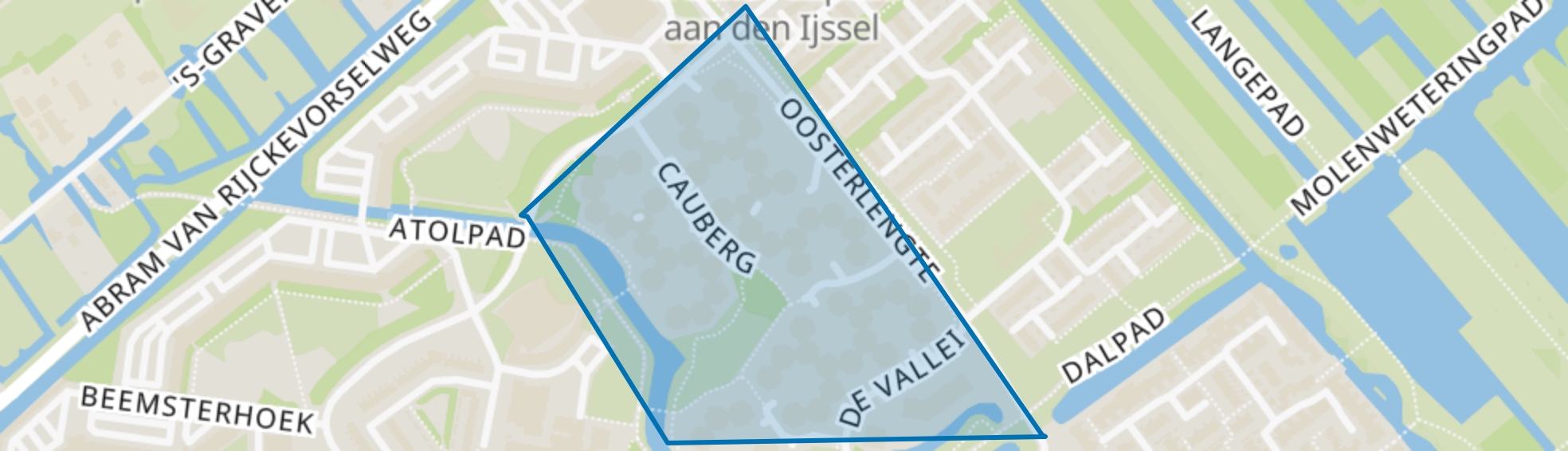 Bergenbuurt, Capelle aan den IJssel map