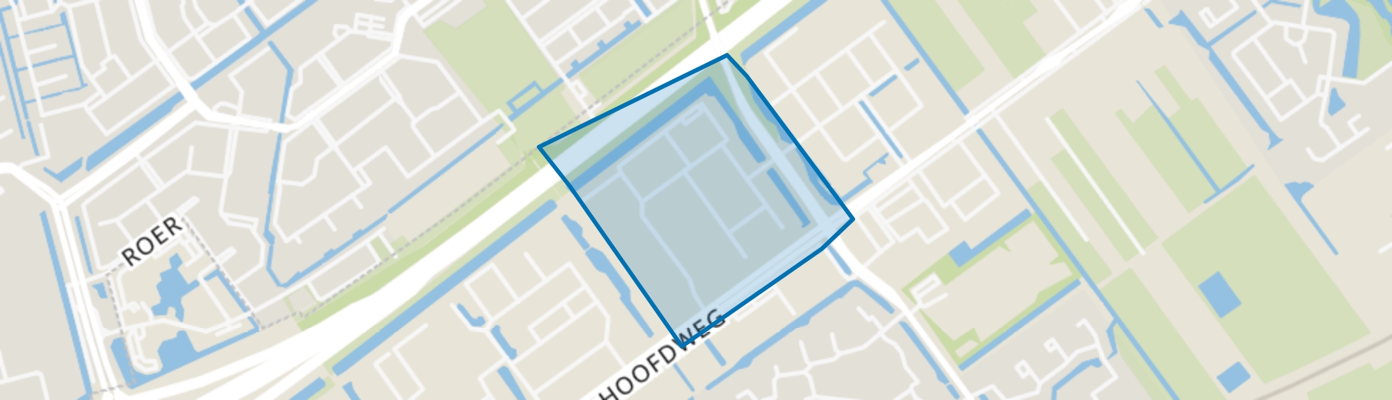 Hoofdweg sector D, Capelle aan den IJssel map