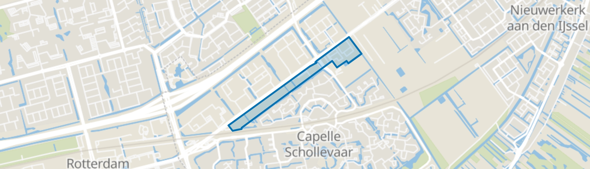 Hoofdweg sector E/F, Capelle aan den IJssel map