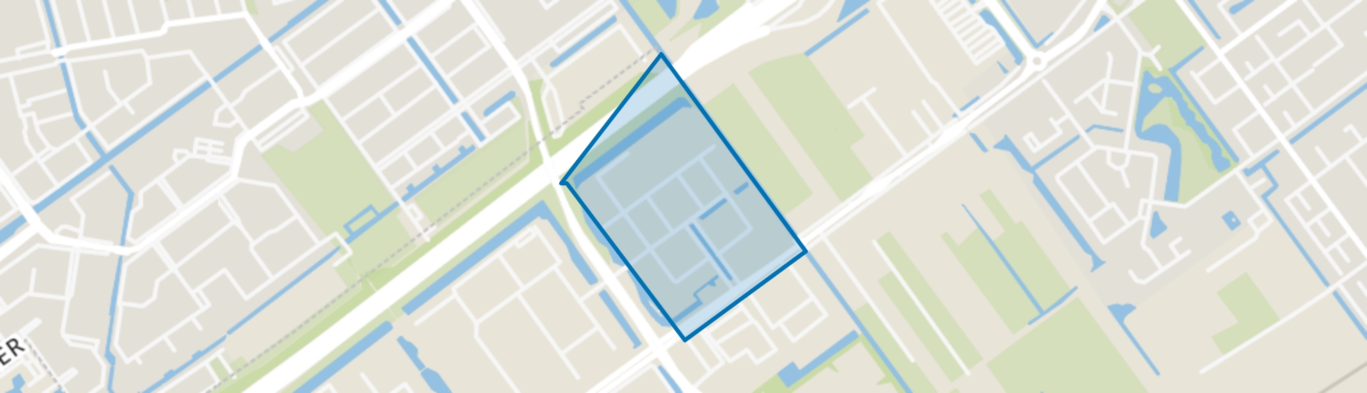 Hoofdweg sector G, Capelle aan den IJssel map