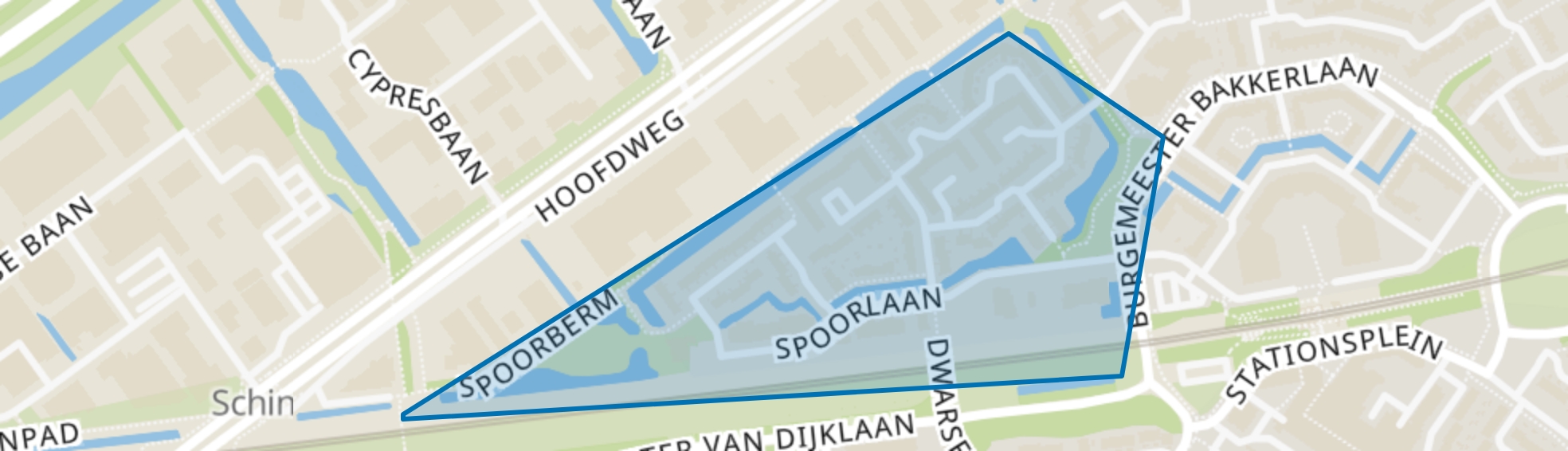 Sporenbuurt-west, Capelle aan den IJssel map