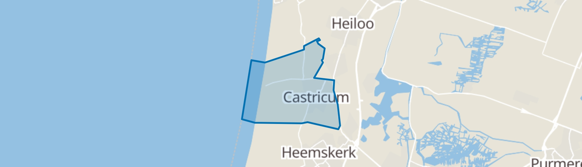 Castricum map