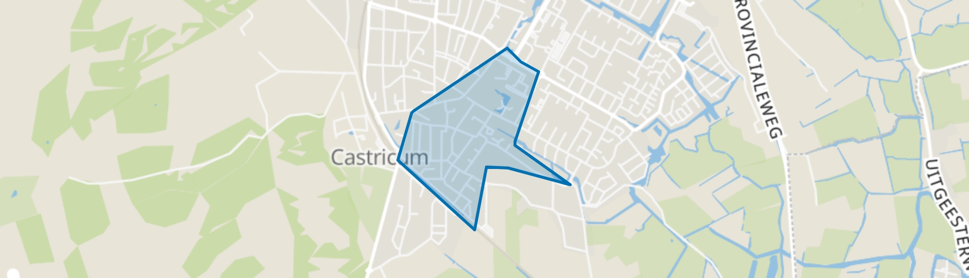 Centrum-Zuid, Castricum map