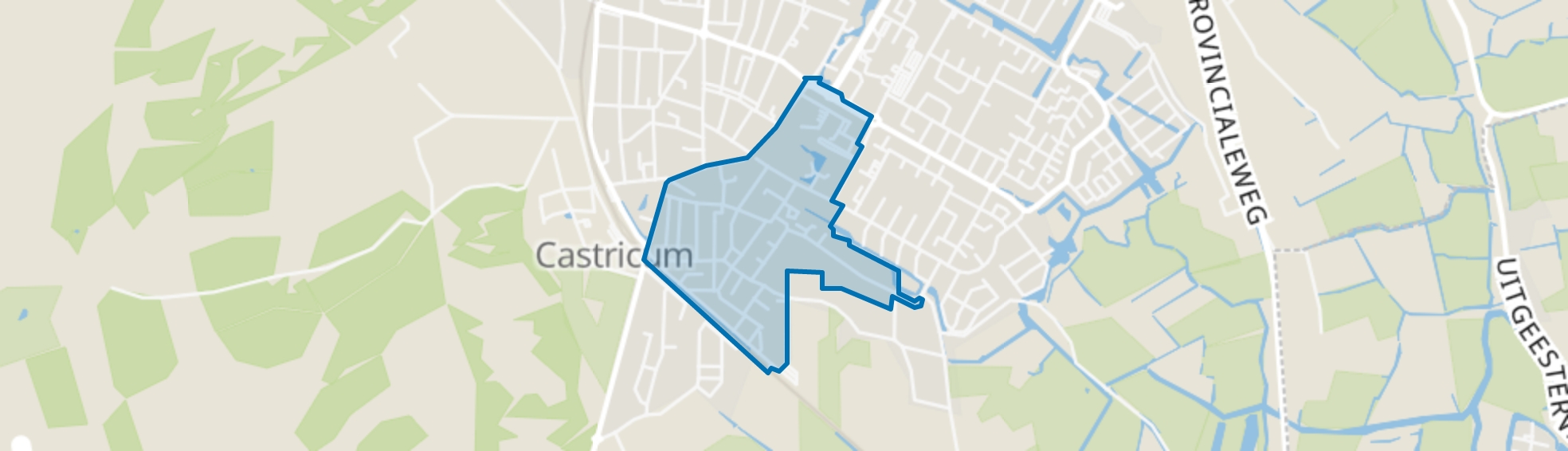 Centrum-Zuid, Castricum map