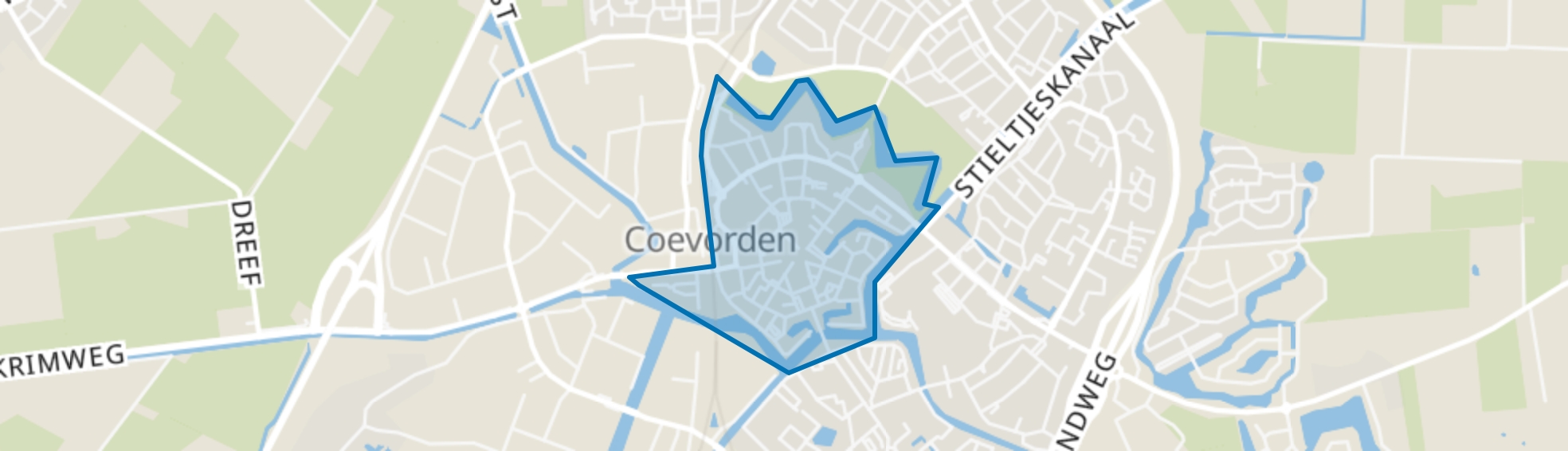 Coevorden-Centrum, Coevorden map