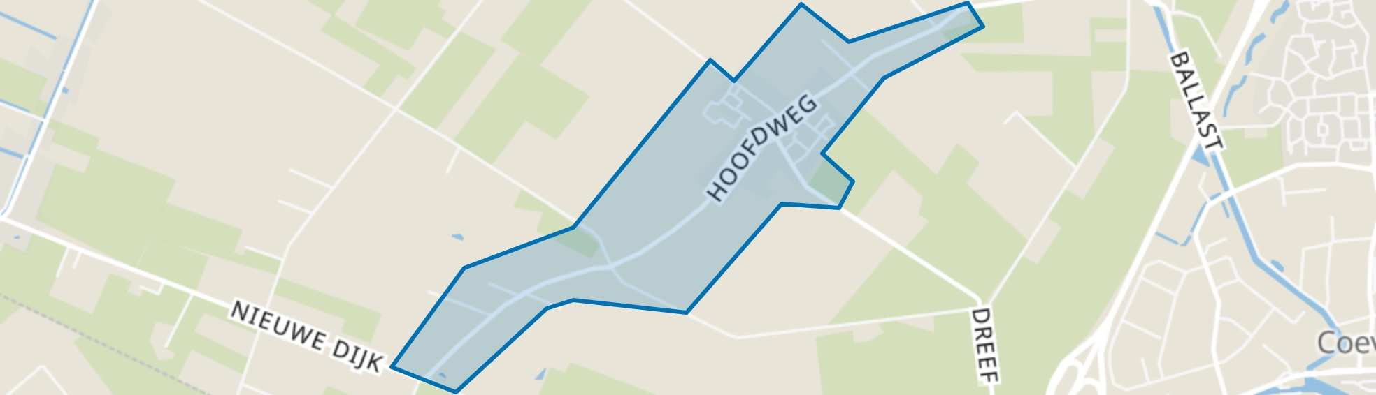 Steenwijksmoer, Coevorden map