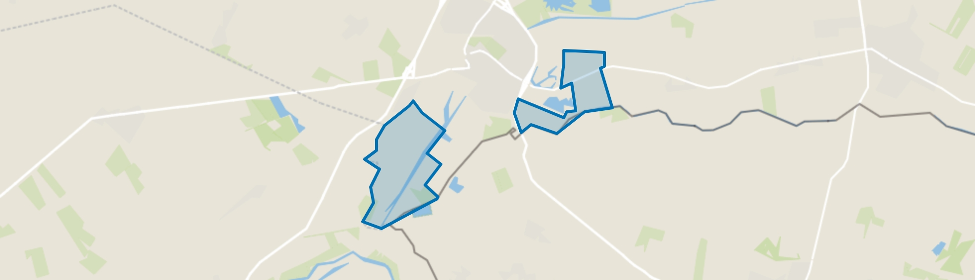 Verspreide huizen Coevorden, Coevorden map