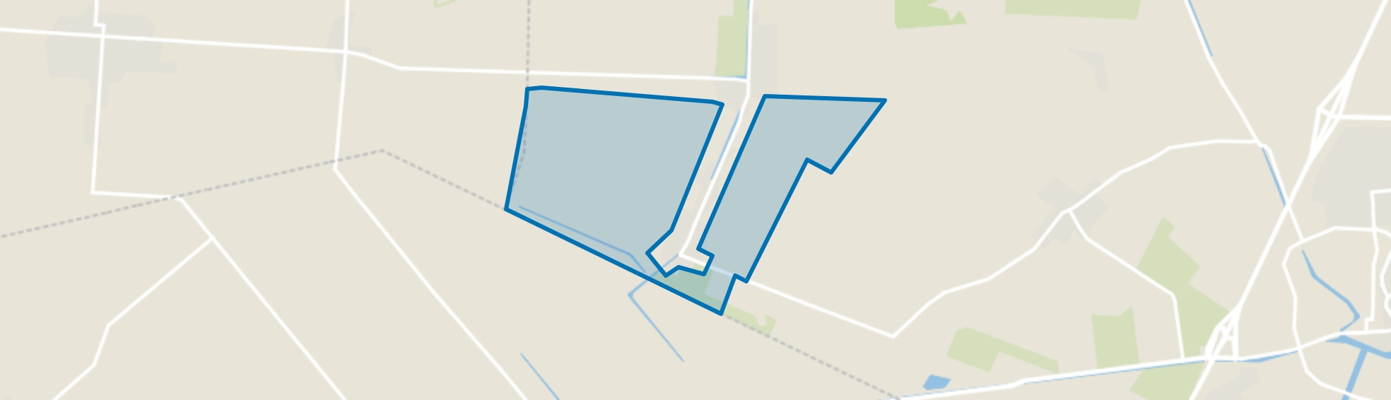 Verspreide huizen Nieuwe Krim, Coevorden map