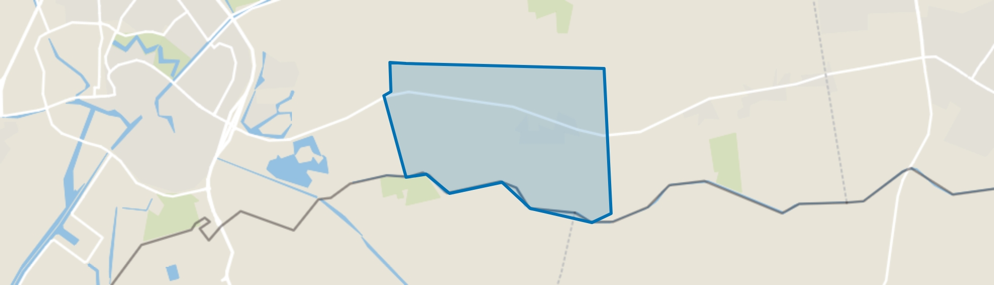 Verspreide huizen Weijerswold, Coevorden map