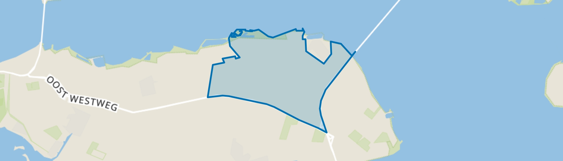 Verspreide huizen Colijnsplaat, Colijnsplaat map