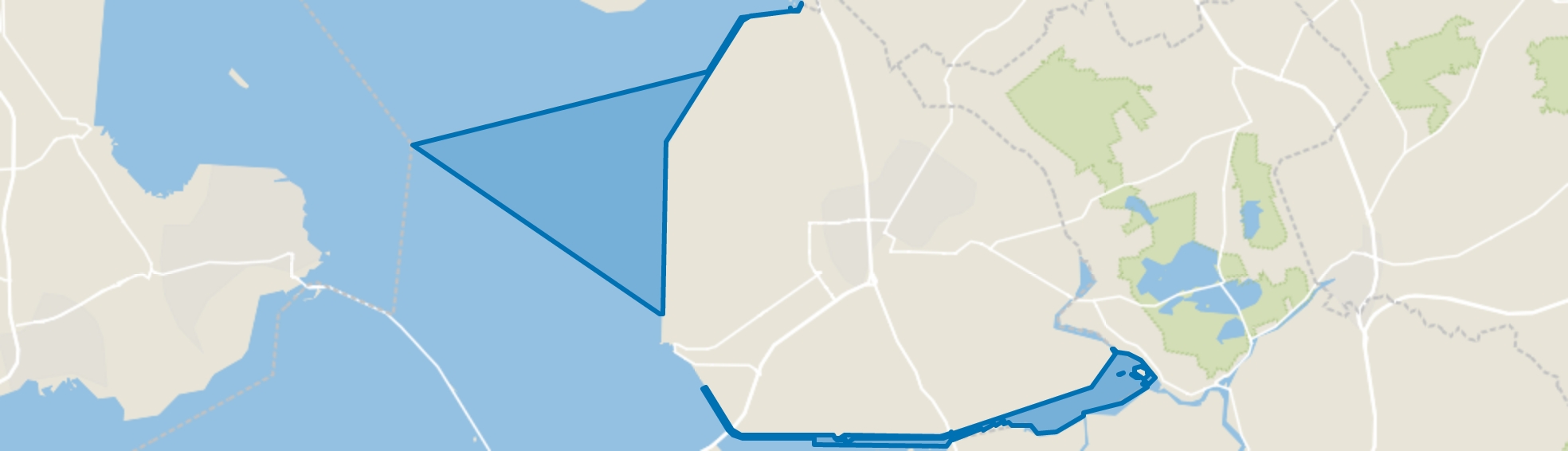 Water, Creil map