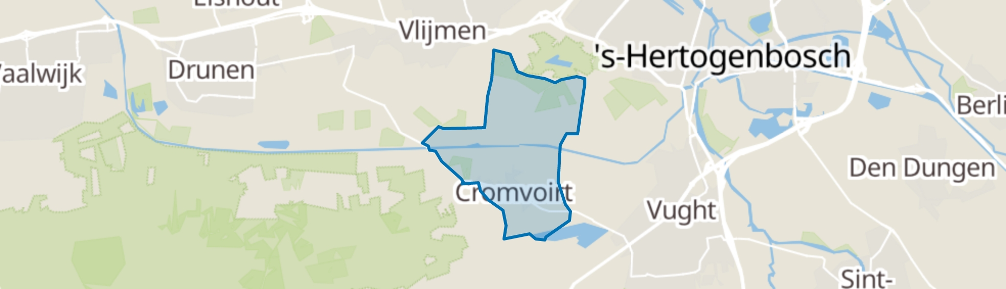 Cromvoirt map