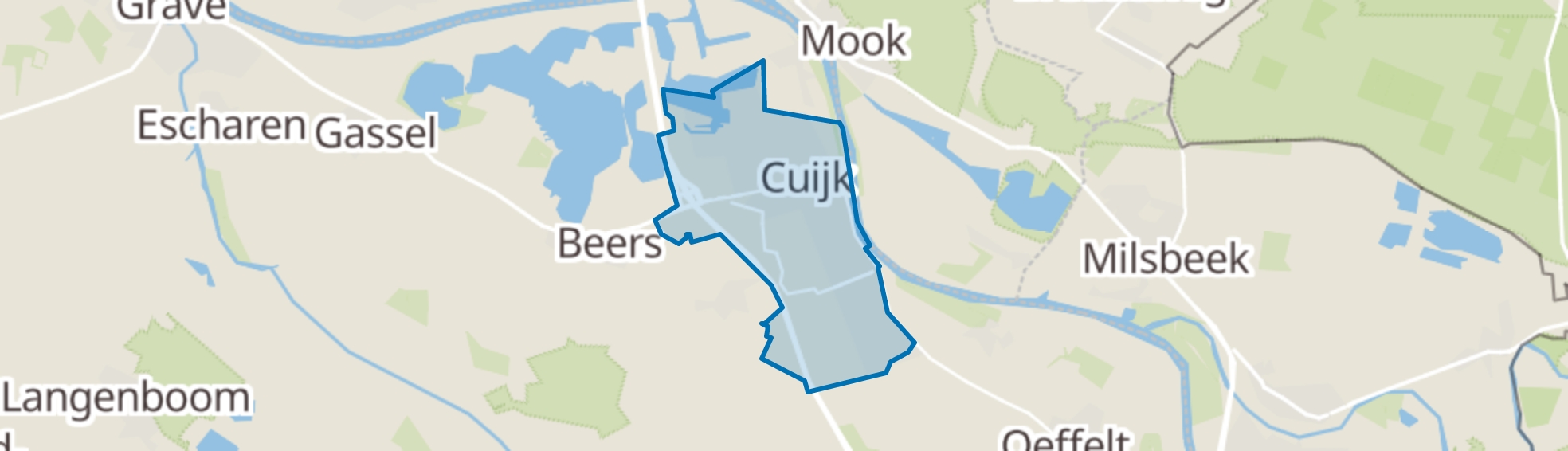 Cuijk map