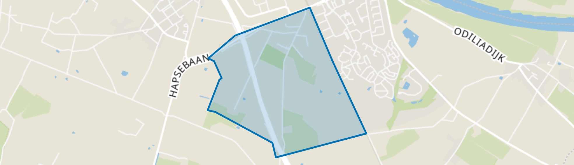 Cuijk buitengebied ten zuid-westen, Cuijk map