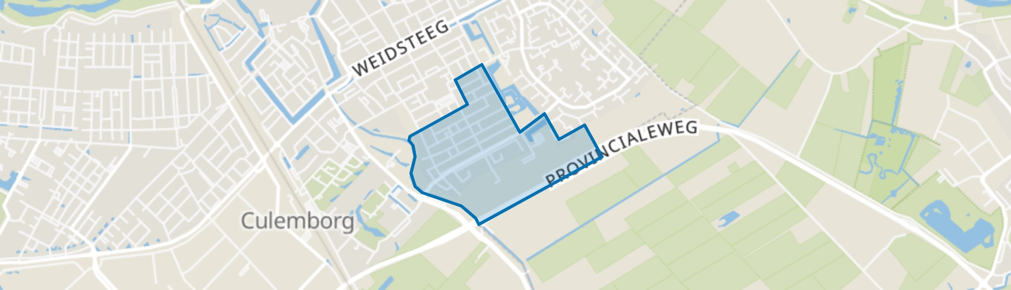 Ter Weijde Statenliedenbuurt, Culemborg map