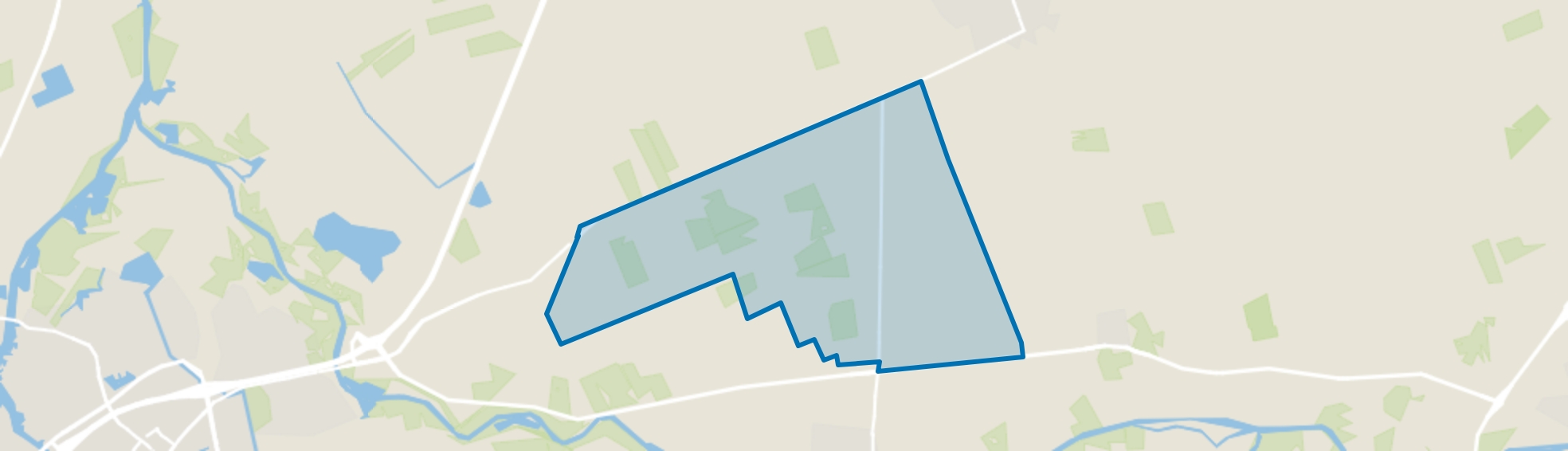 Verspreide huizen Dalfserveld, Dalfsen map