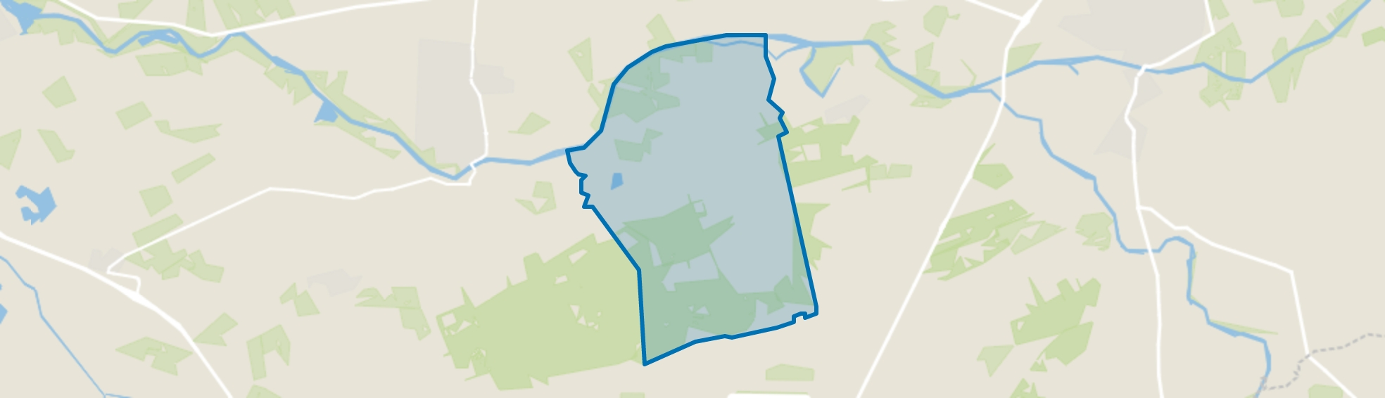 Verspreide huizen Hessum-Rechteren, Dalfsen map