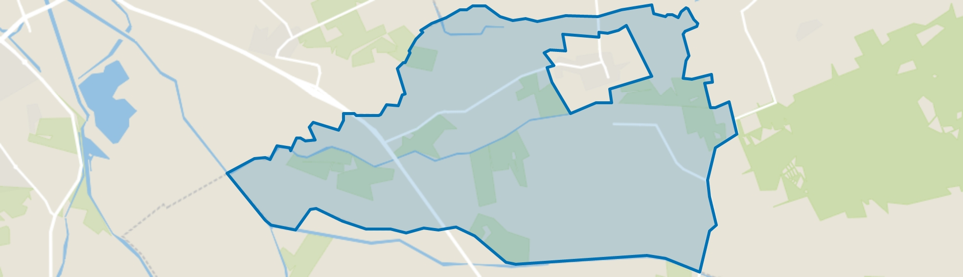 Verspreide huizen Lenthe, Dalfsen map