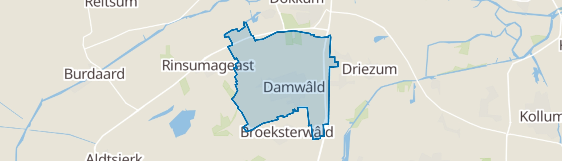 Damwâld map
