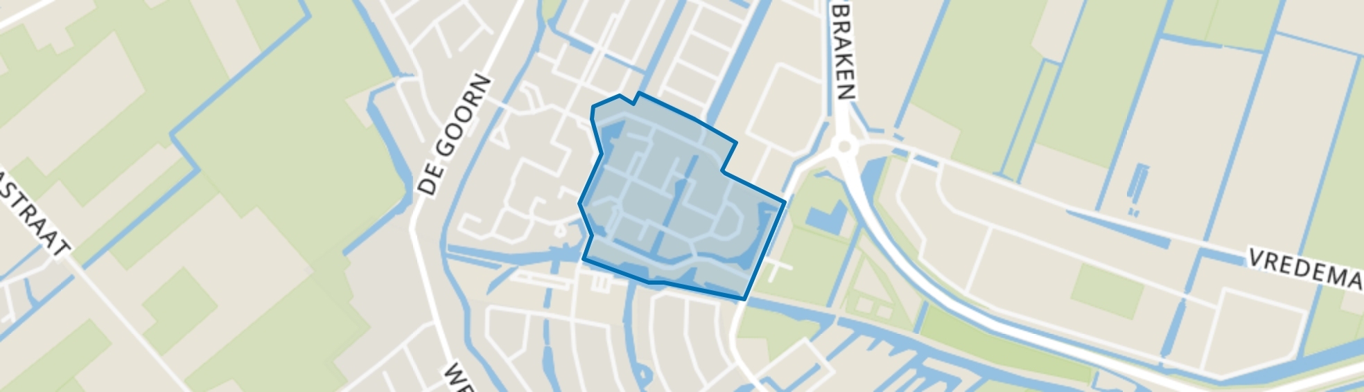 Kantbeugel en omgeving, De Goorn map